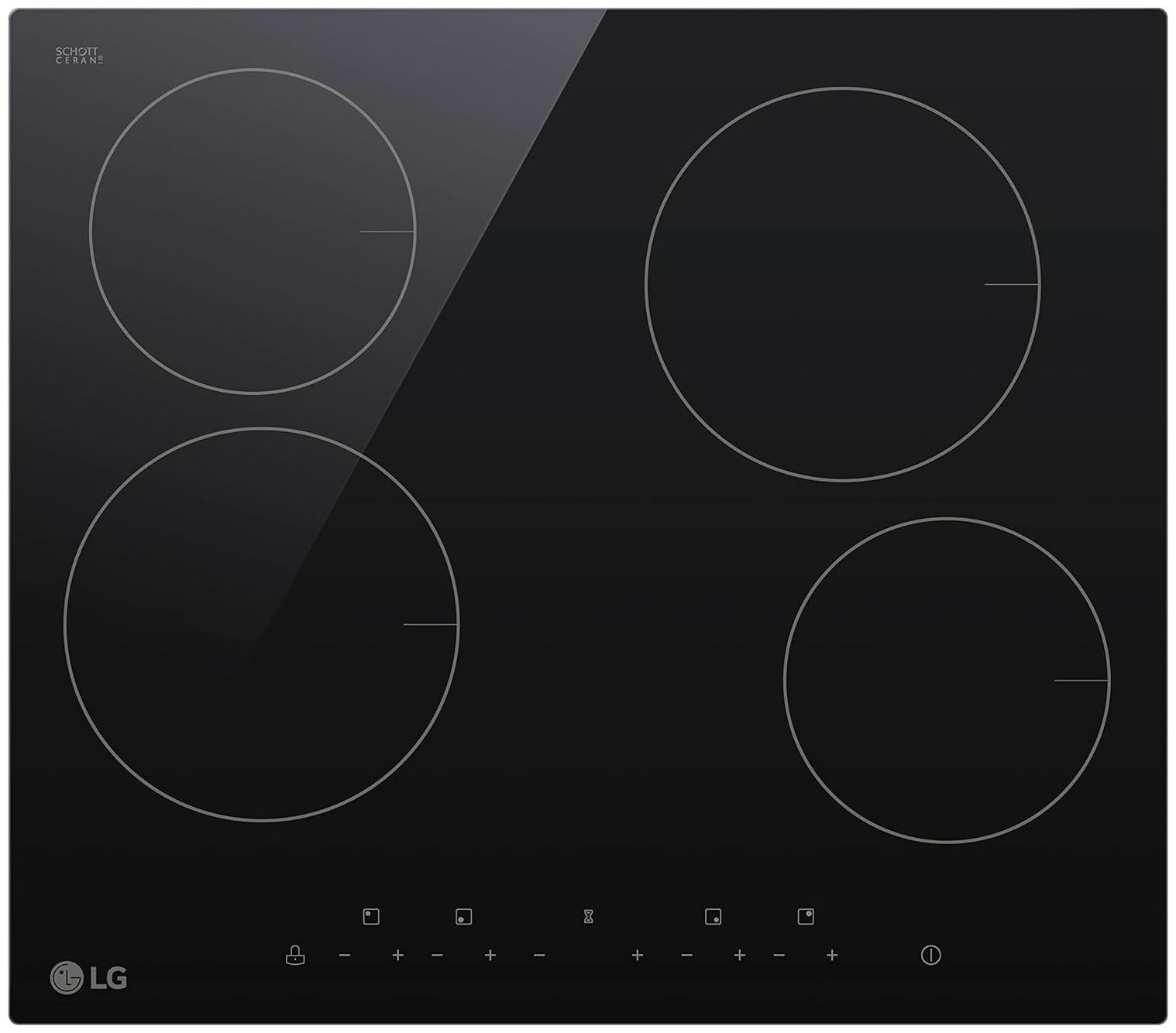 LG CBEZ2414B - 4 Burners - Electric Cooker - Black
