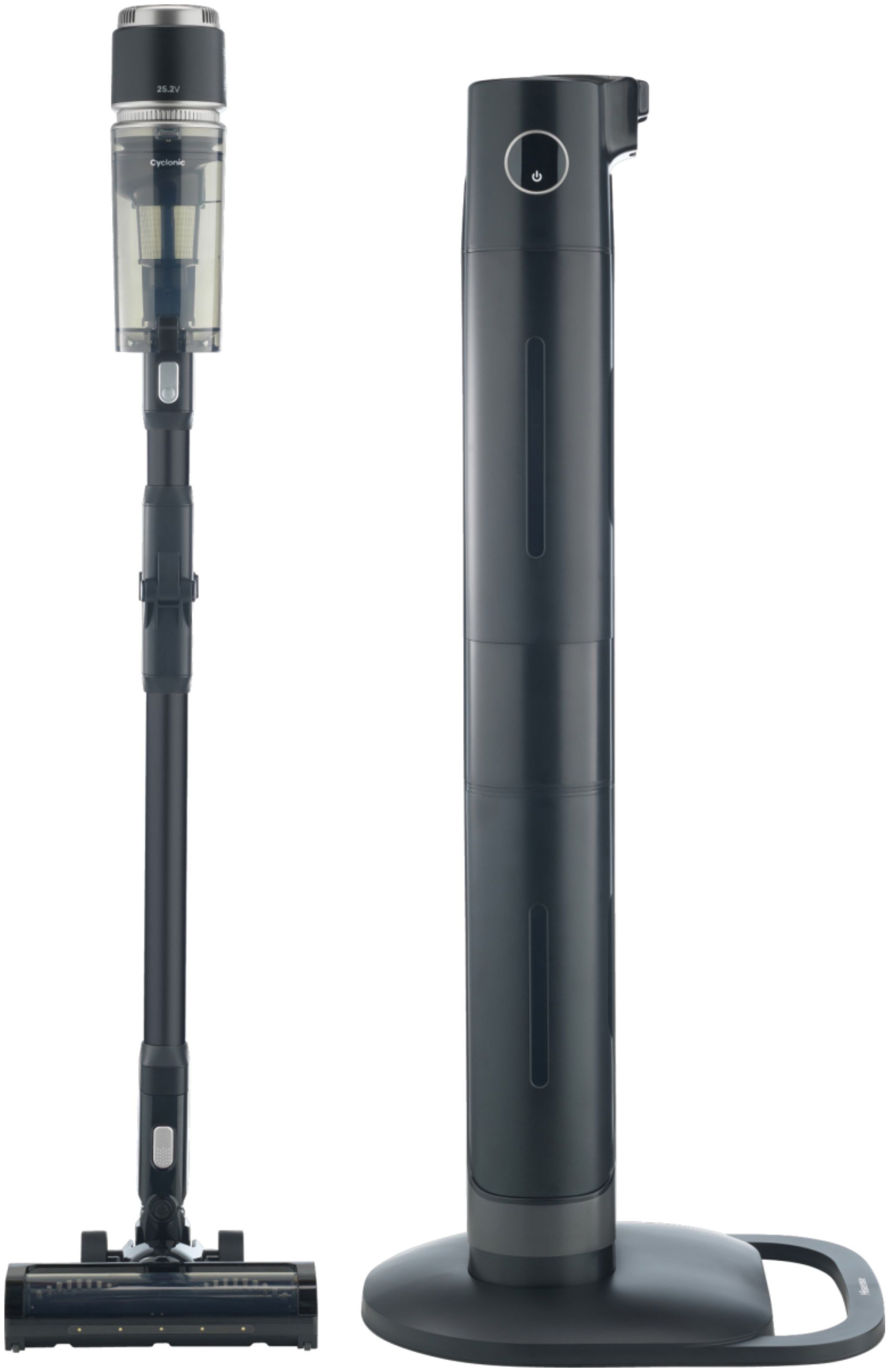 Hisense HVC676451DA - Handheld Vacuum Cleaner - 120W Suction Power - All-in-One Smart Base - Black