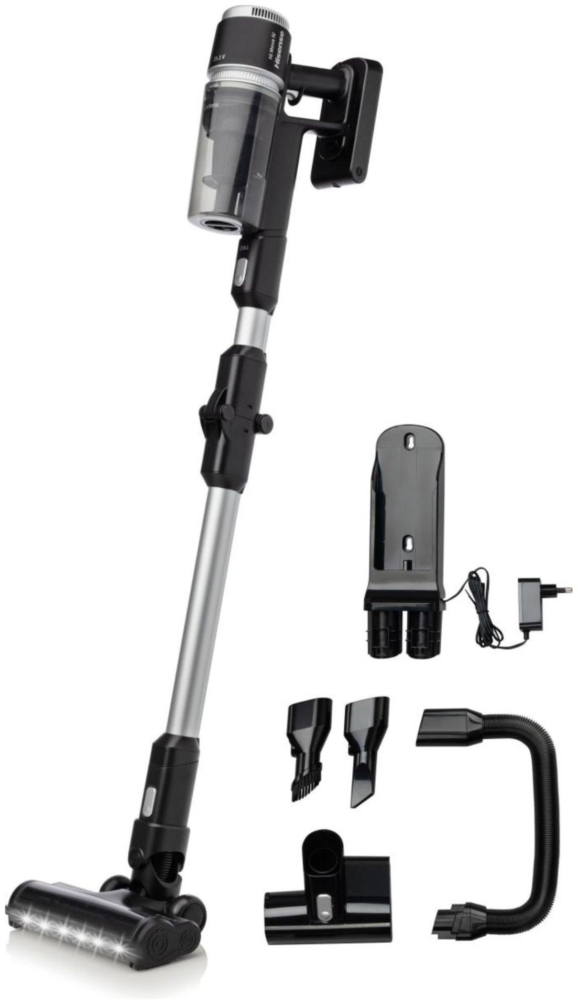 Hisense HVC6264BK - Handheld Vacuum Cleaner - 32W Suction Power - Cordless Operation - Black