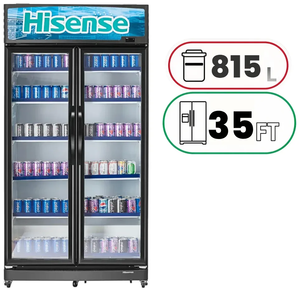Hisense FL-99WC - Showcase Chiller - 35 Ft - Black