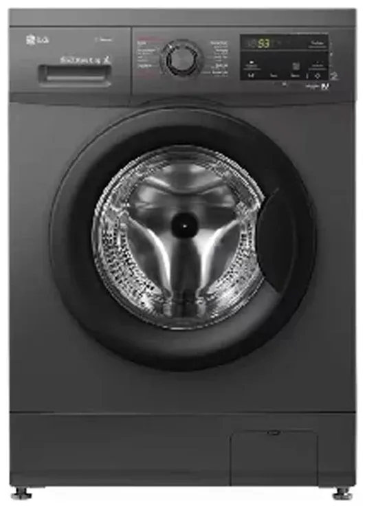 LG WY1408MTP - Inverter Front Load Washing Machine - 8 kg - 1400 RPM - Black