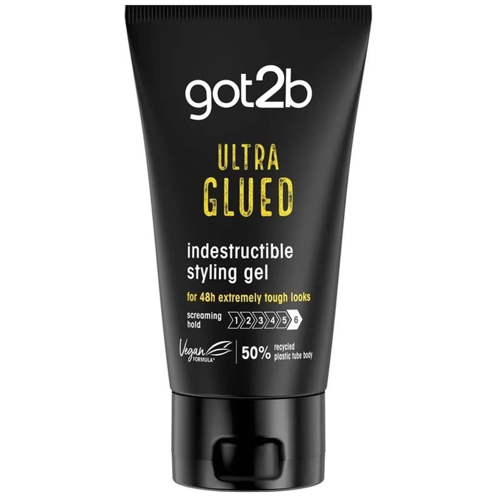 جل شعر Schwarzkopf Got2b Ultra Glued - يوفر ثباتًا شديدًا طويل الأمد، 150 مل