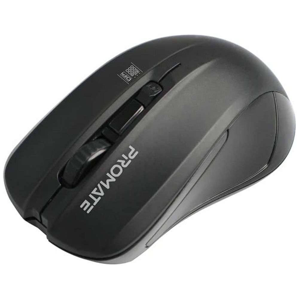 Promate Promate Contour - Wireless Mouse - Up To 7 to 10 m - Black Up To 7 to 10 m