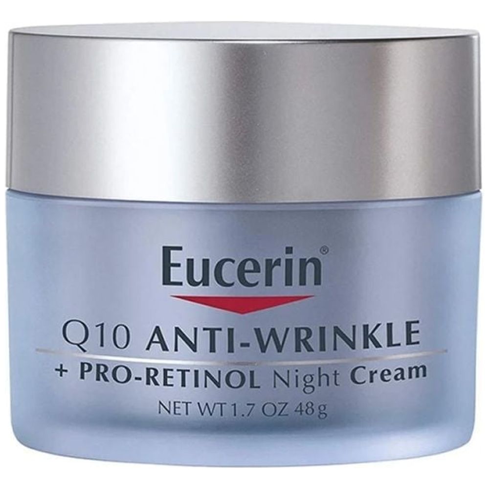 Eucerin Q10 Anti-Wrinkle + Pro-Retinol Night Cream, 48 g