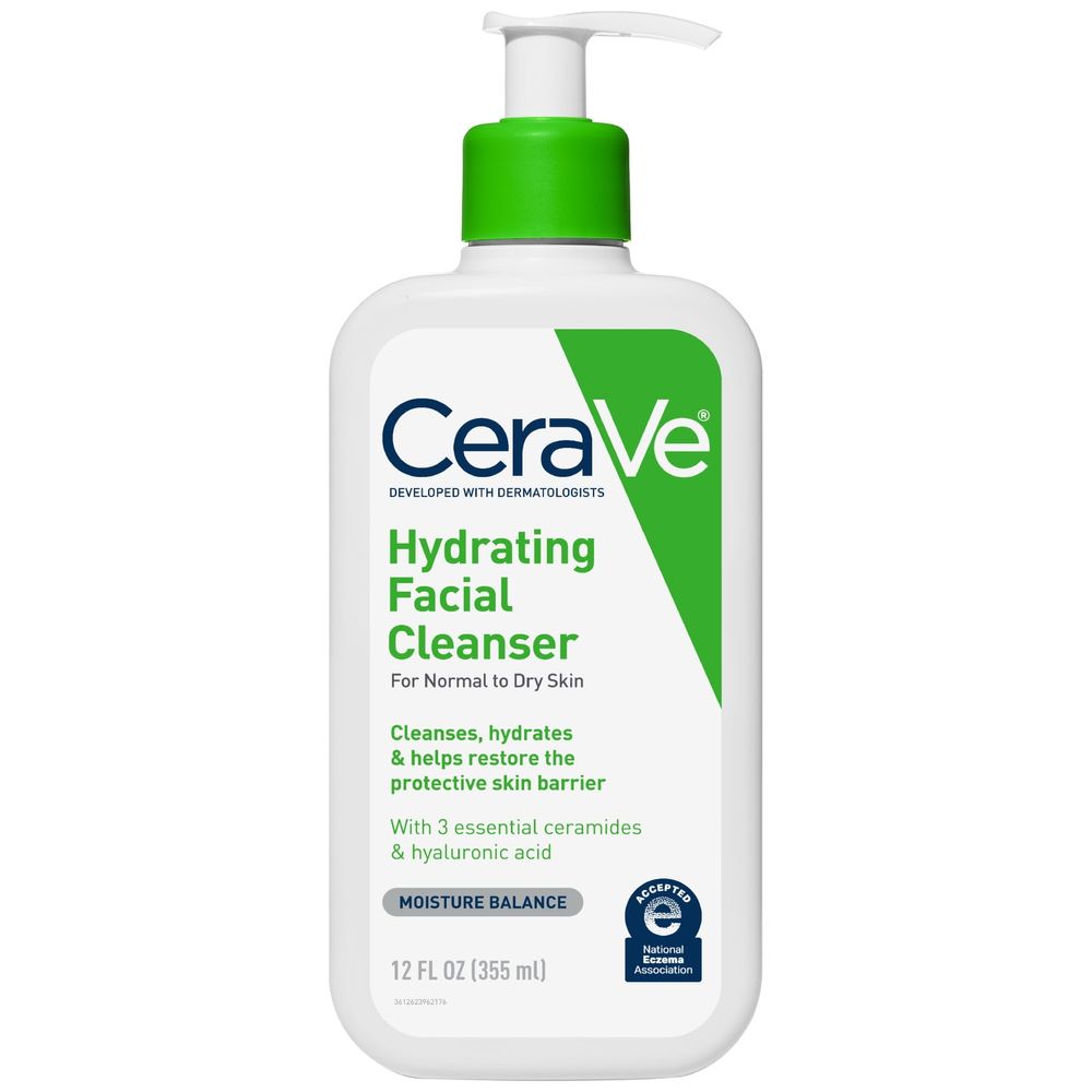 CeraVe Hydrating Facial Cleanser, 355 ml