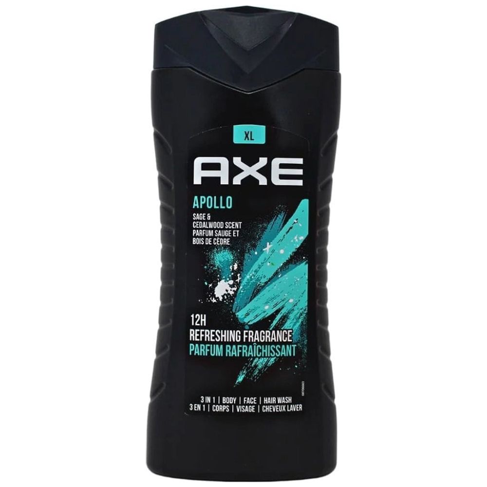 Axe Axe 3 In1 Hair & Body Wash Apollo for Men, 400 ml 400 ml