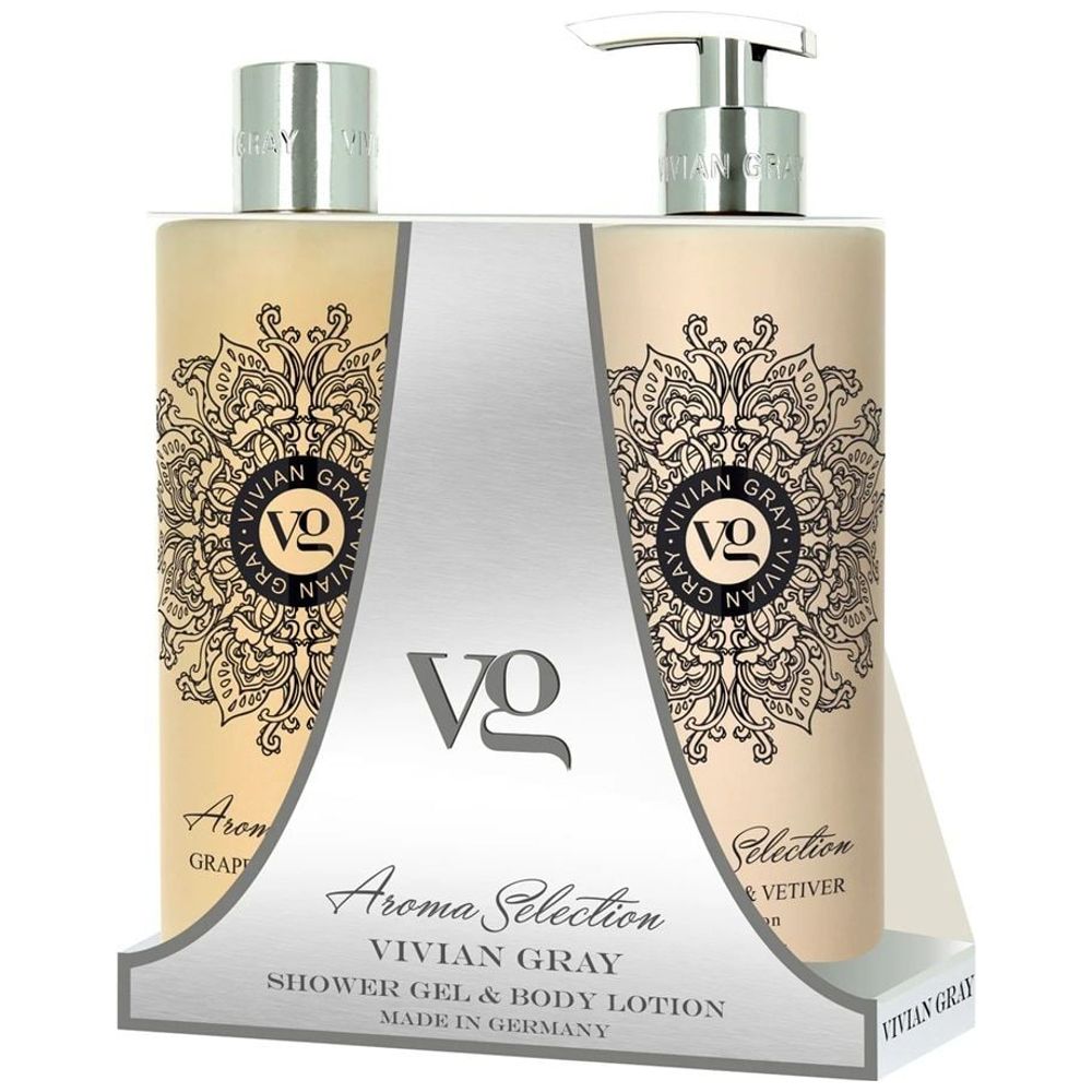 Shower Gel + Body Lotion Grapefruit and Vetiver 2 x 500 ml - VIVIANGRAY