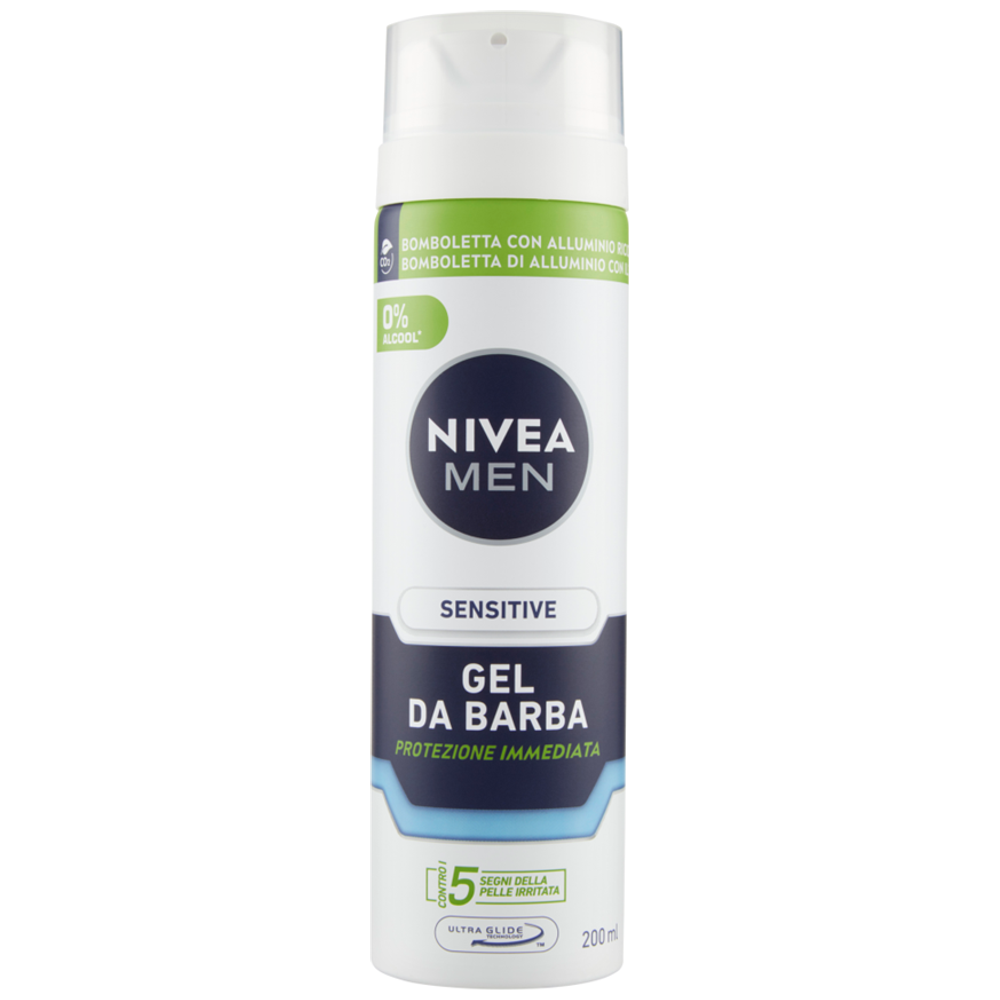 Nivea Da Barba Shaving Gel for Sensitive Skin 200 ml 200 ml