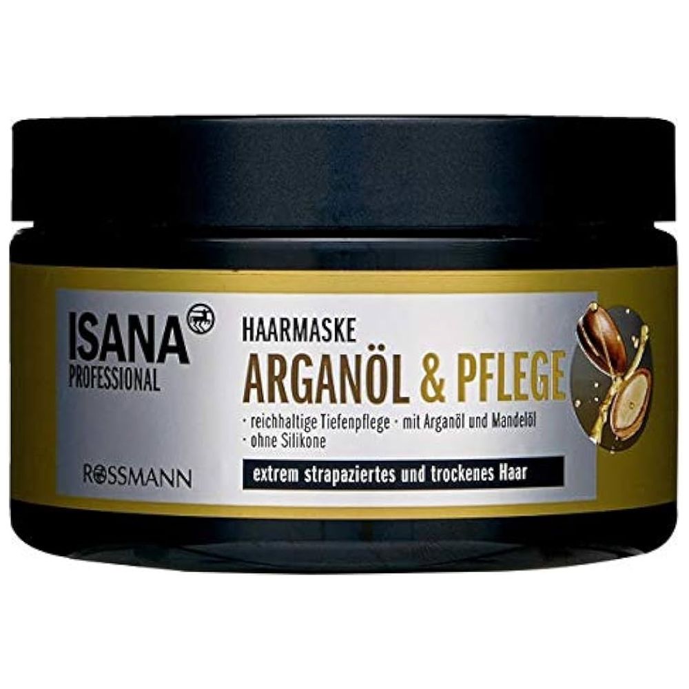Isana Professional Argan Oil & Care Hair Mask - Deep Repair Treatment, 250 ml