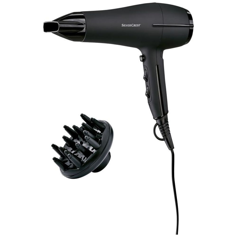 Silver Crest Silver Crest RS385S - Professional Ionic Hair Dryer - 2300W - Black 2300W