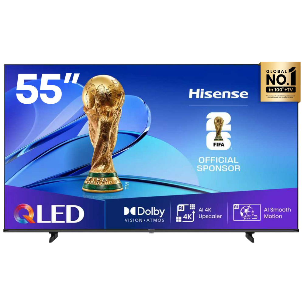 Hisense 55-Inch 55A61Q Series - Smart - 4K - LED - 60Hz - 2025 Model 55-Inch