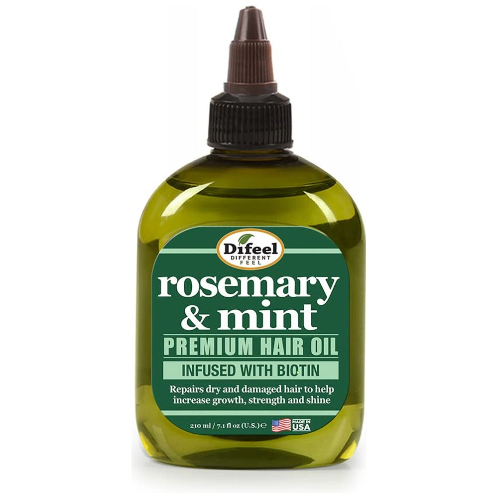 Difeel زيت شعر ممتاز بالروزماري والنعناع مع البيوتين - علاج تقوية، 210 ml