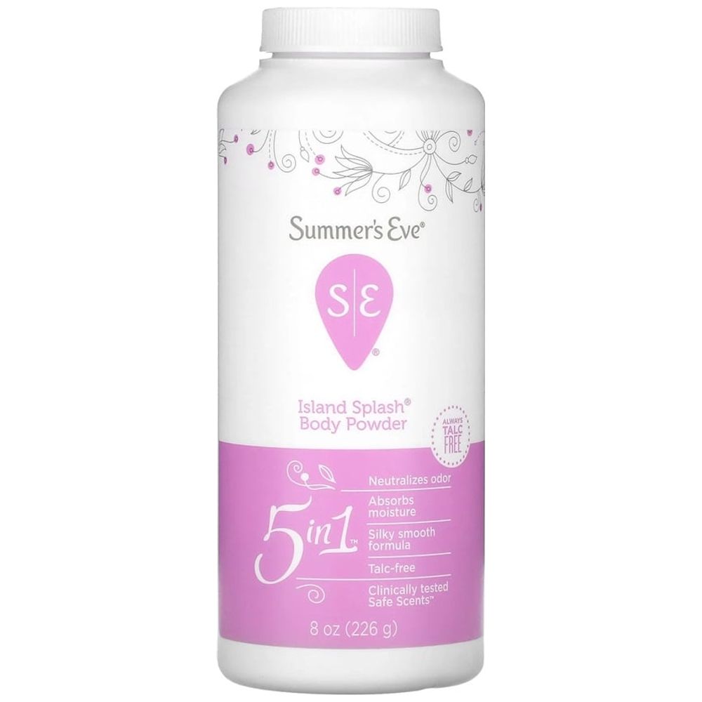 5 in 1 Island Splash Body Powder 226 g - Summers Eve