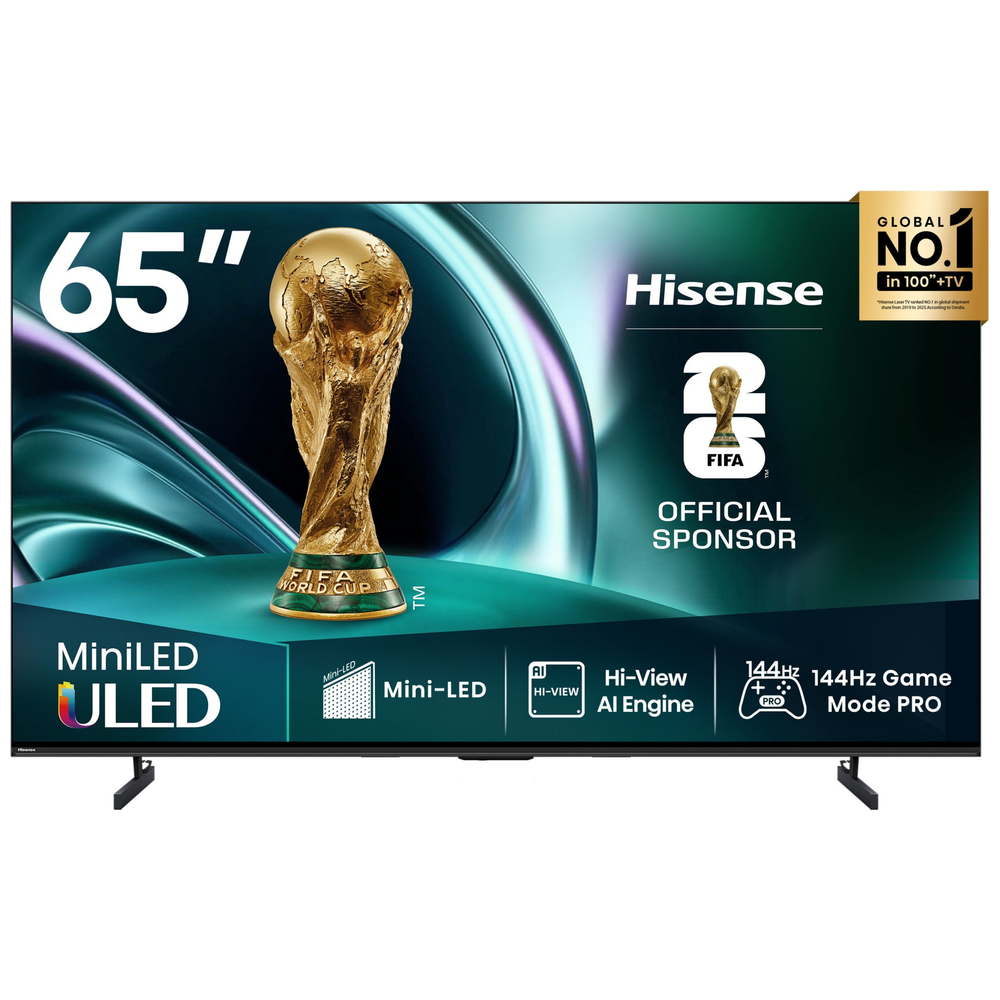 Hisense Hisense 65U8Q - 65 Inch - 4K - Mini-LED - 165Hz - VIDAA - Black 65 Inch