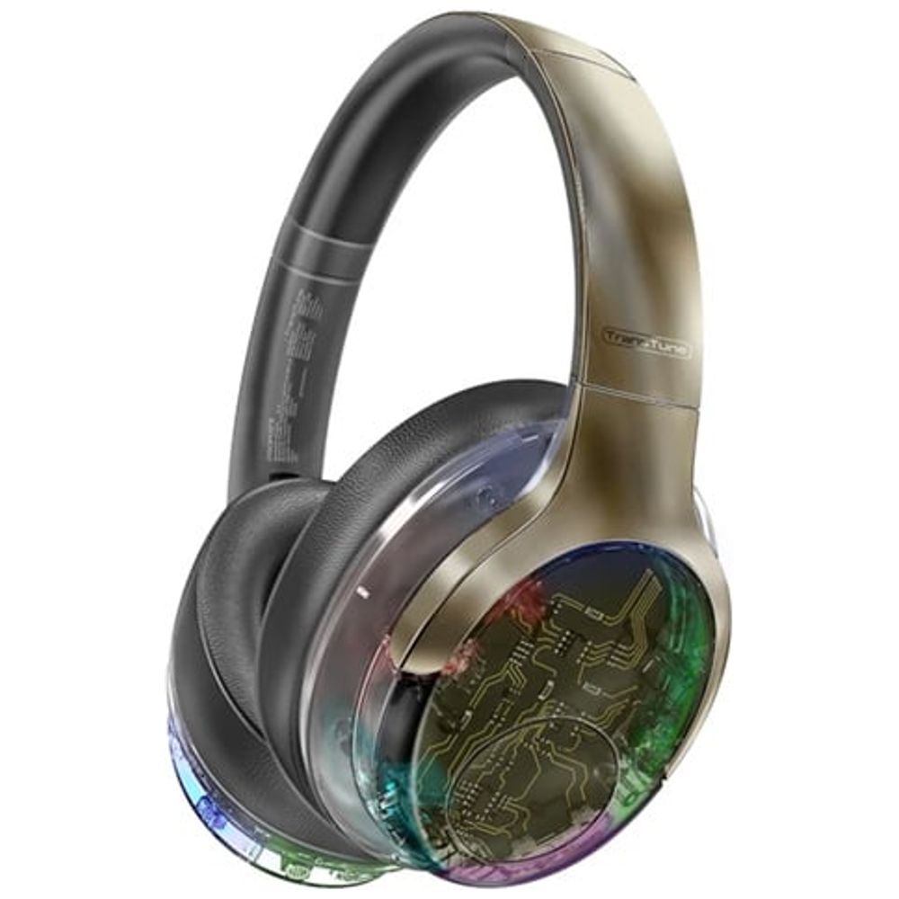 Promate Promate TransTune - Bluetooth Headphone Over Ear - Bluetooth 5.3 - Up To 600 mAh - Gold Bluetooth 5.3, 600mAh – 60,000 IQD Iraq