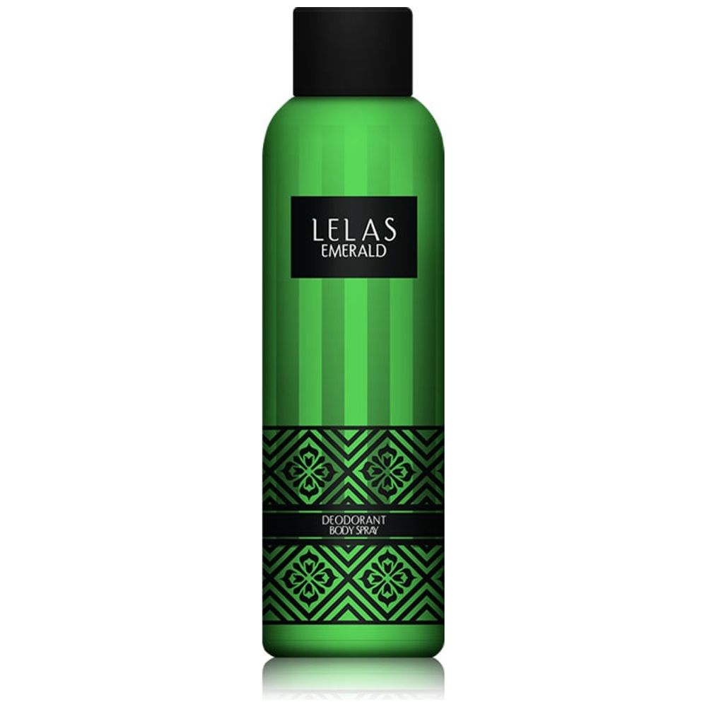 Emerald by Lelas for Men - Deodorant Body Spray, 150 ml