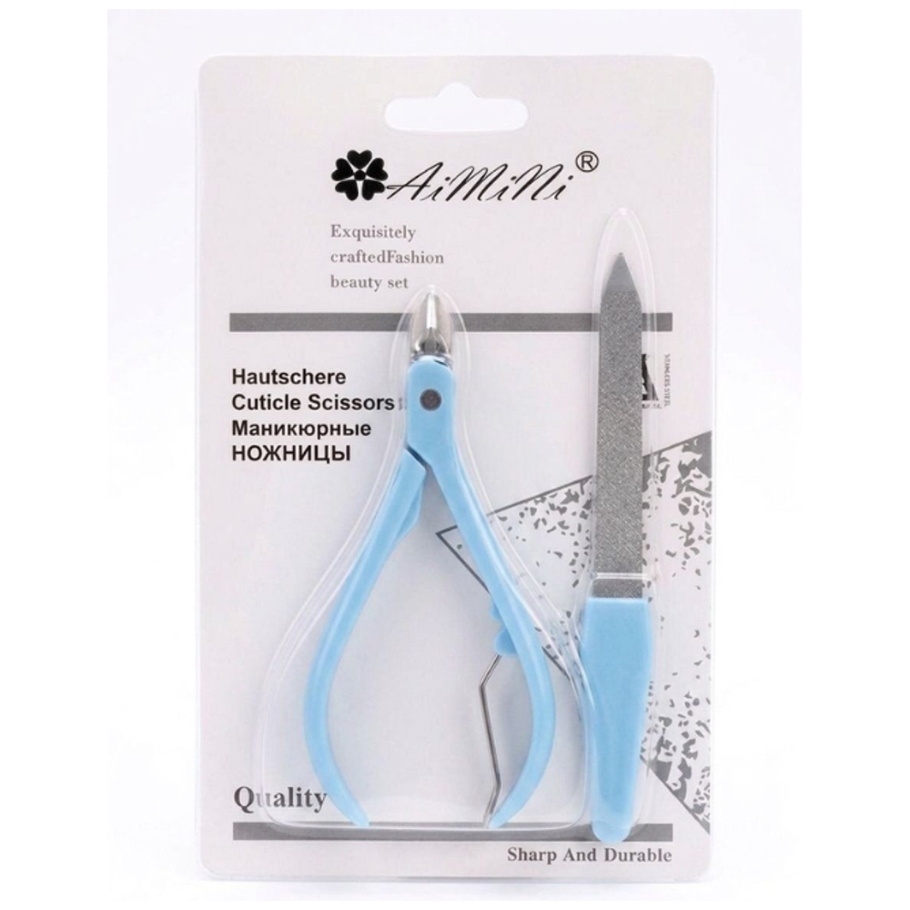 No Brand Nail clipper and file set - Sky blue