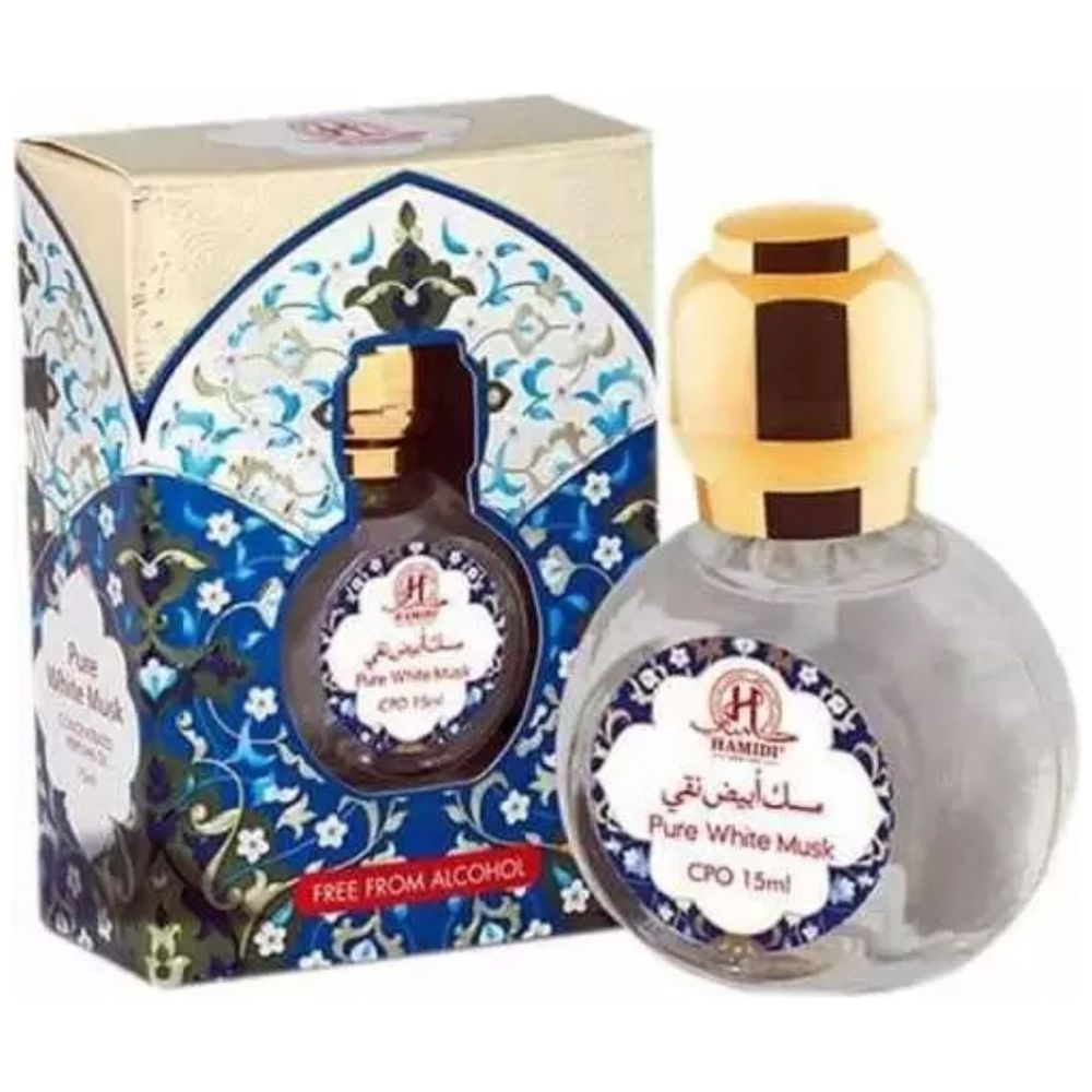 Pure White Musk by Hamidi for Unisex - Oil Perfume, 15 ml