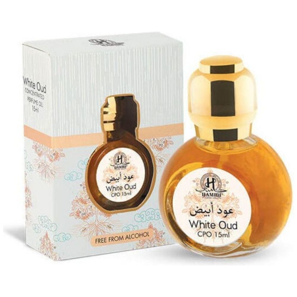 White Oud by Hamidi for Unisex - Oil Perfume, 15 ml