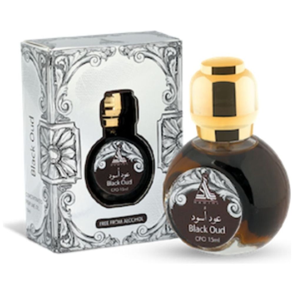 Black Oud by Hamidi for Unisex - Oil Perfume, 15 ml