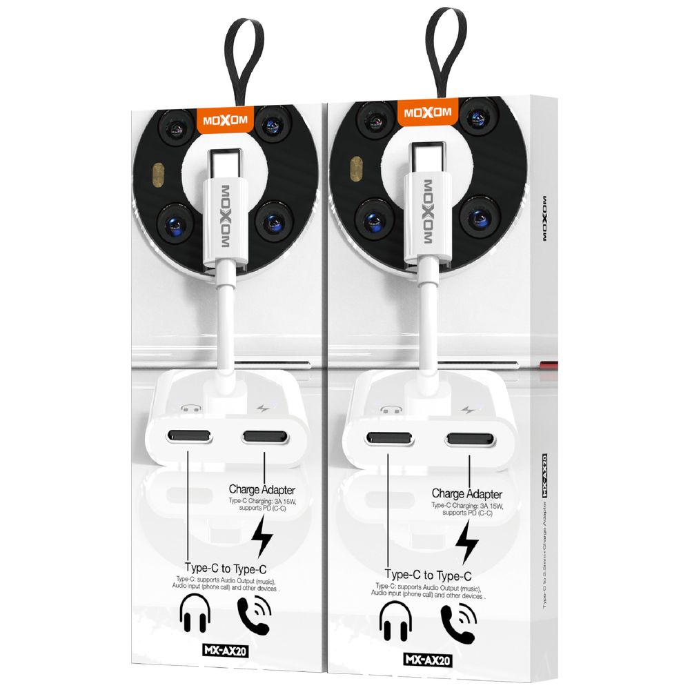 Moxom Moxom MX-AX20 - Adapter USB-C To USB-C - White – 15,000 IQD Iraq