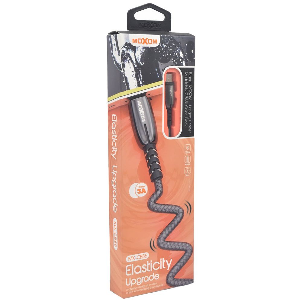 Moxom Moxom MX-CB85 - USB-C Cable - 1 m - Black 1 m – 8,000 IQD Iraq