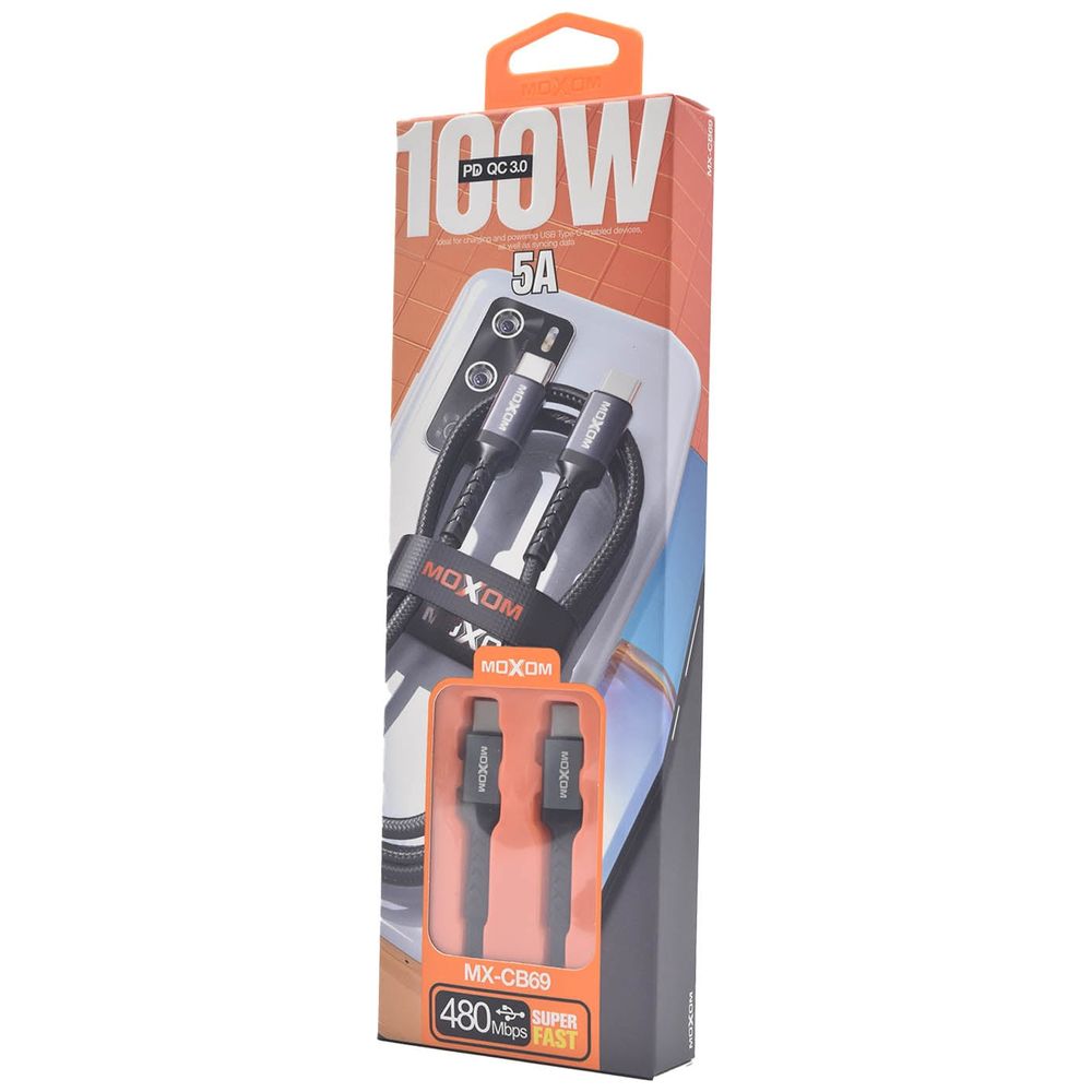 Moxom Moxom MX-CB69 - USB-C To USB-C Cable - 1m 1m – 15,250 IQD Iraq