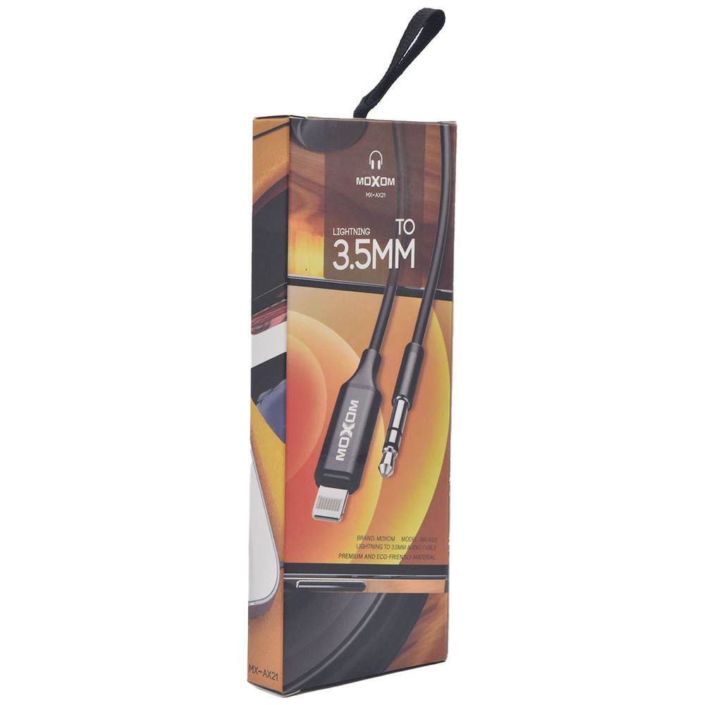Moxom Moxom MX-AX21 - Cable iPhone To AUX - Black – 11,250 IQD Iraq