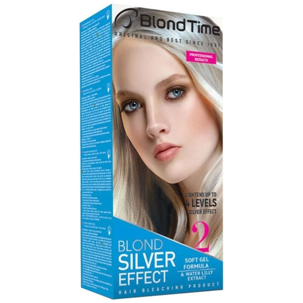 Blond Time Hair Lightener Blond Silver Effect -