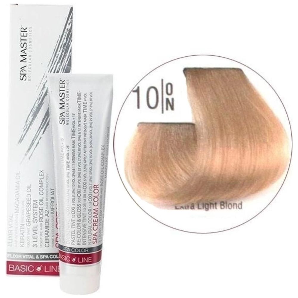 Spa Master Hair Color - Ultra Light Blond 10/0N + Oxygen 20 Vol
