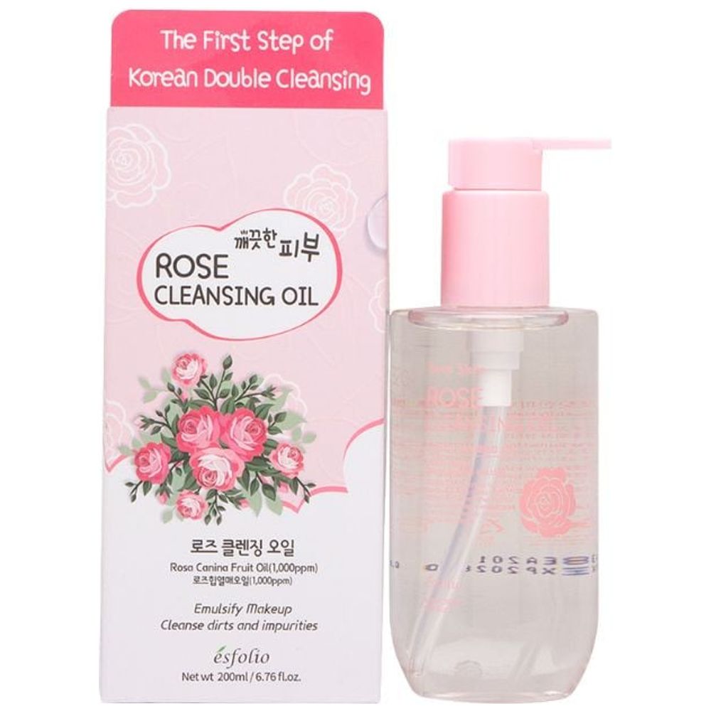 Esfolio Rose Cleansing Oil - makeup remover - 200ml