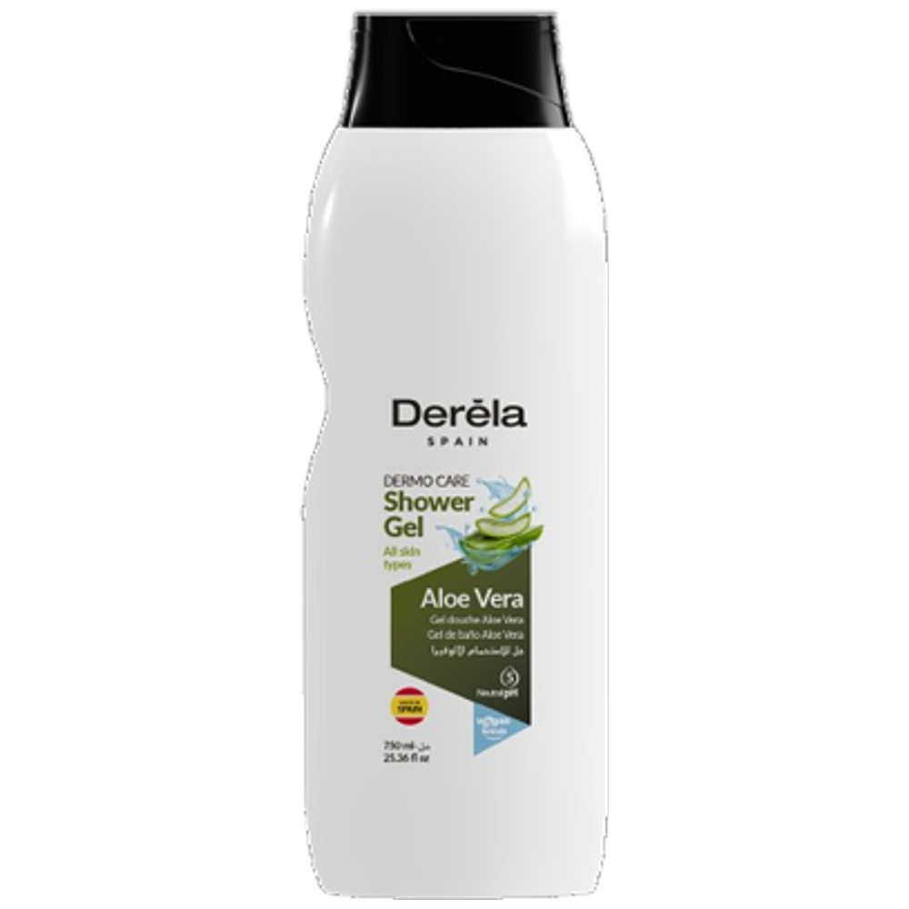 Derela Spain ألوفيرا جل استحمام - 750 ml