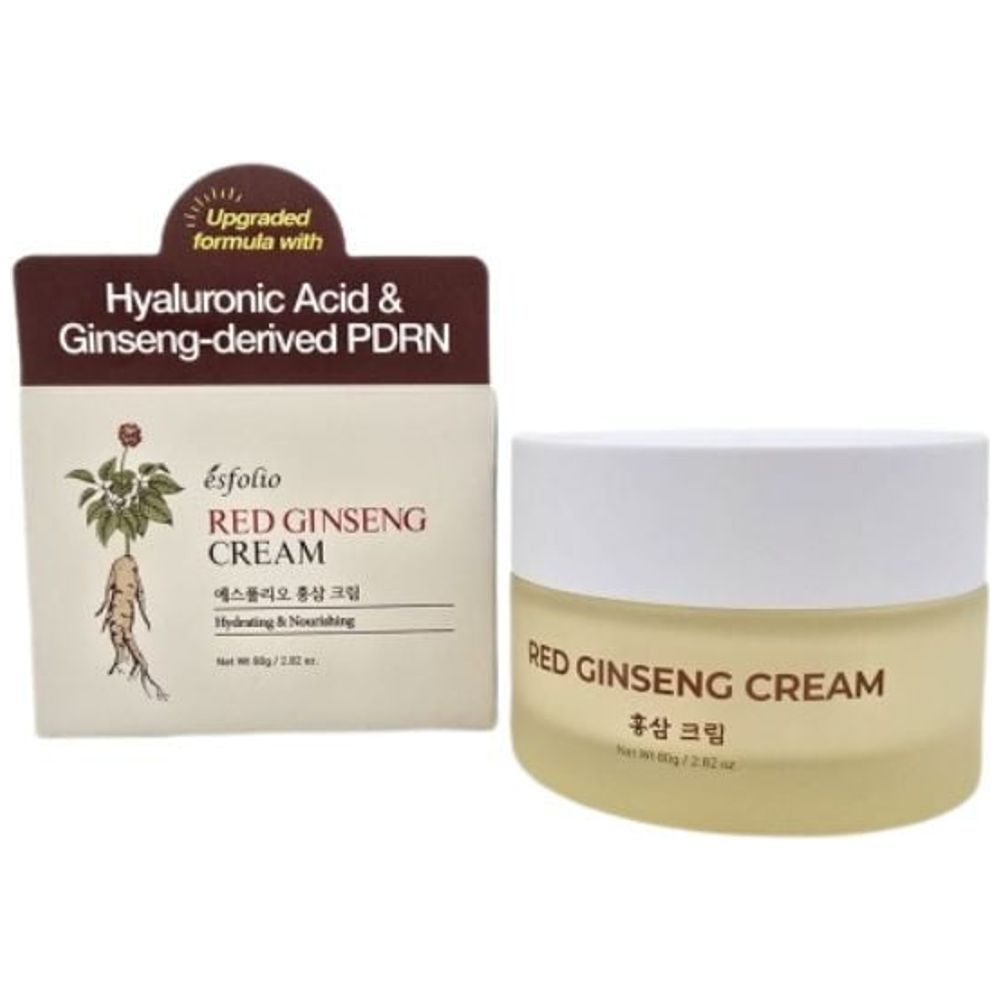 Esfolio Red Ginseng Cream Face Cream - Moisturizing & Revitalizing, 80 g