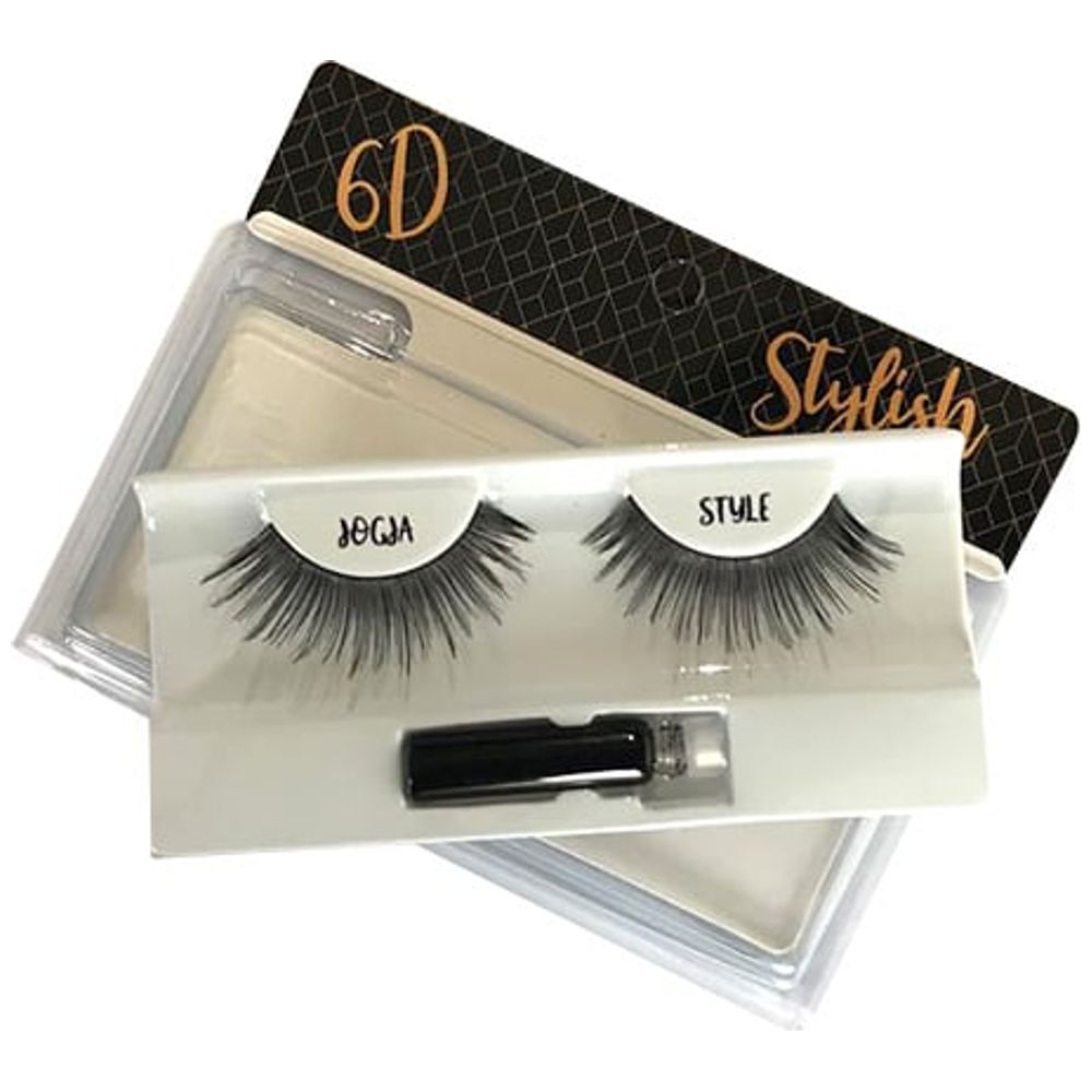 Dr. Aal Natural Hair False Lashes In Jogja 6D Style with Adhesive Set