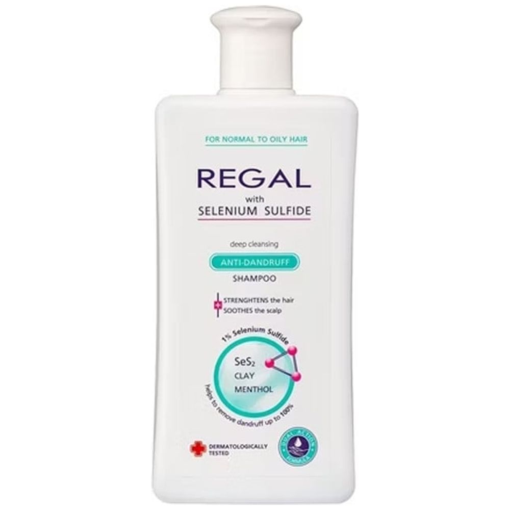Rosa Impex Regal Deep Cleansing Anti-Dandruff Shampoo - Selenium Sulfide, 200 ml