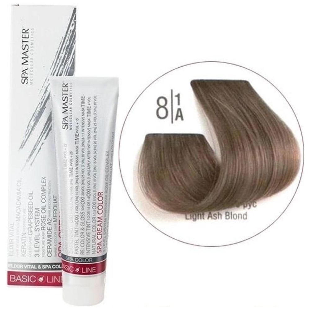 Spa Master Hair Colour Cream - Light Ash Blond + Oxygen - 30 Vol