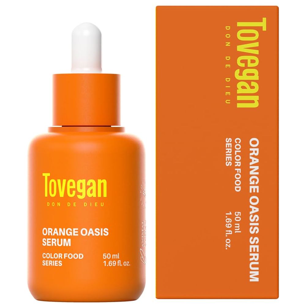 Tovegan Colorfood Series Orange Oasis سيروم الوجه المشرق بفيتامين سي, 50ml