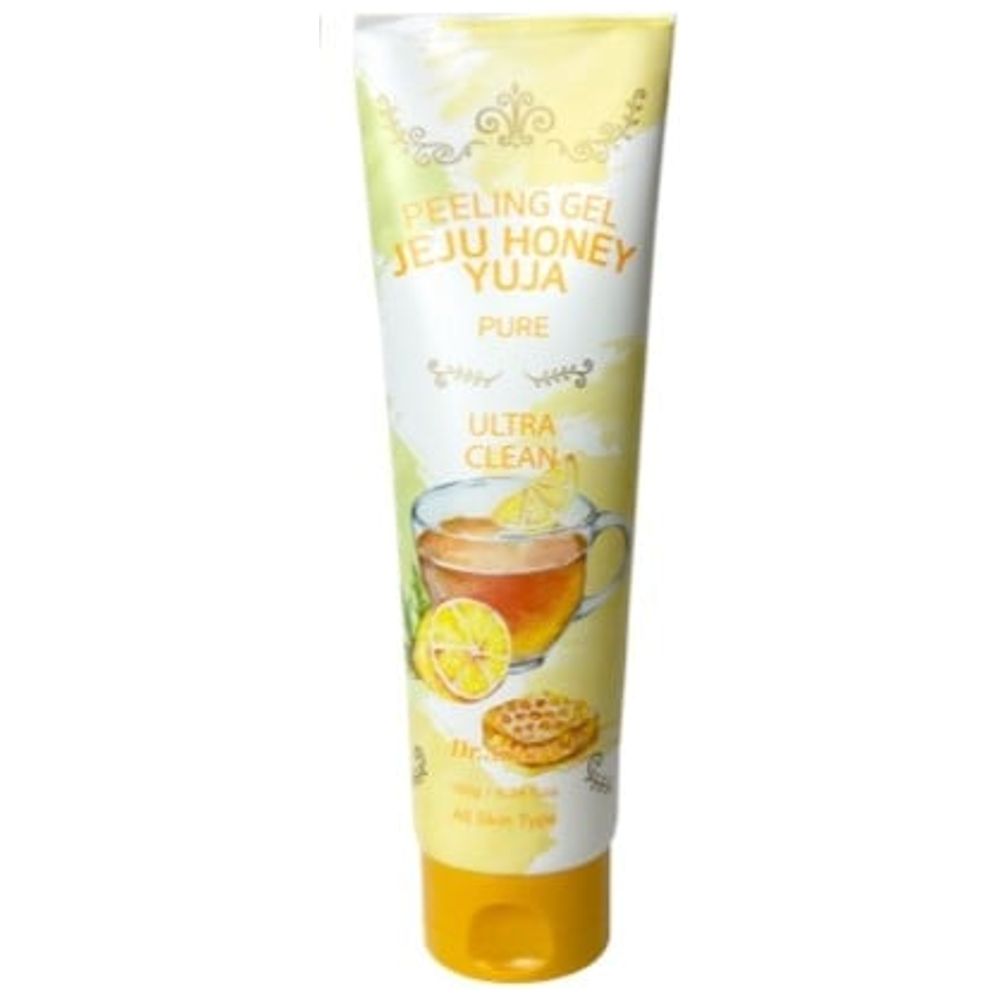 Dr. Smart Jeju Honey Yuja Peeling Gel - Face Exfoliating Scrub, 180ml