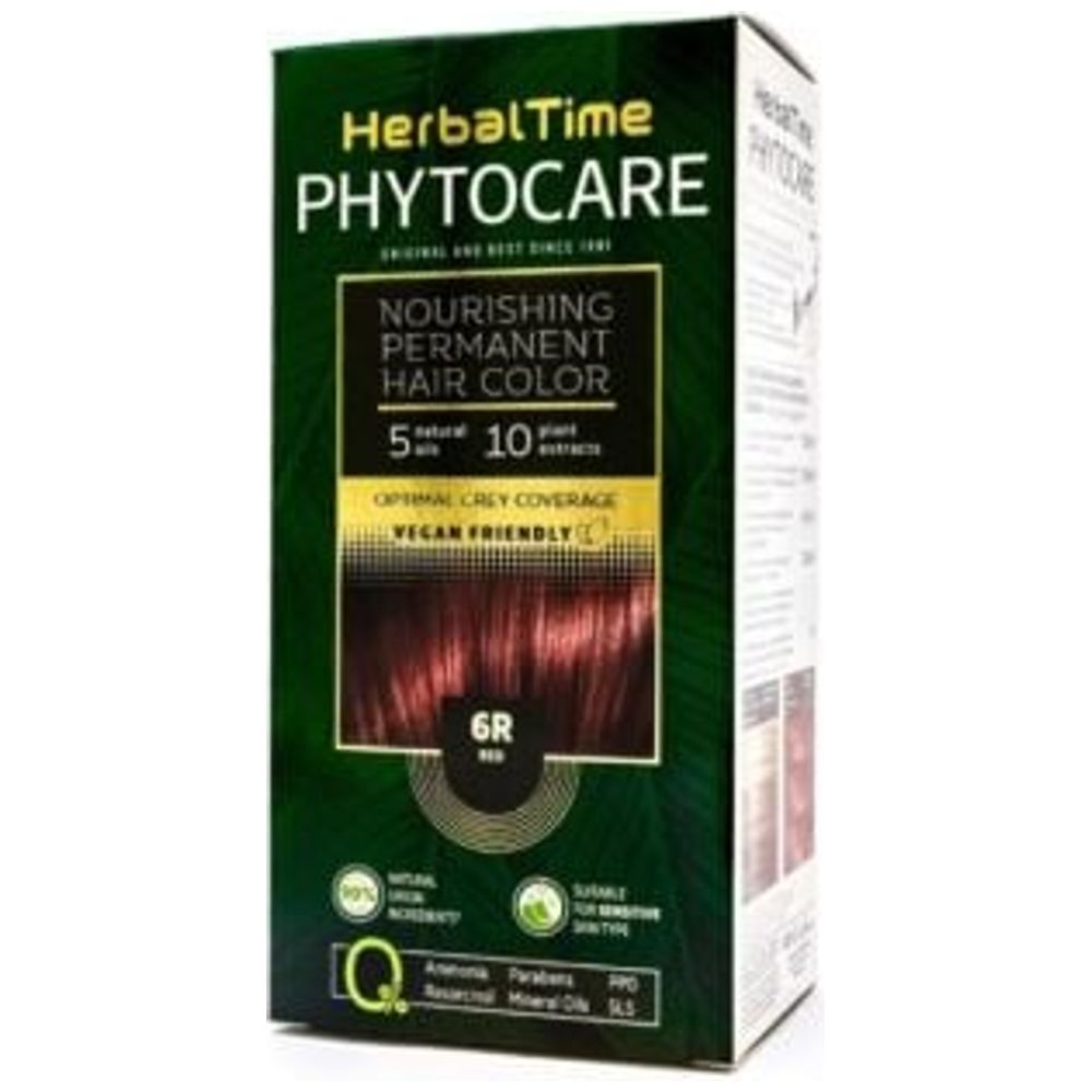 Herbal Time صبغة شعر دائمة مغذية خالية من الأمونيا - 6R