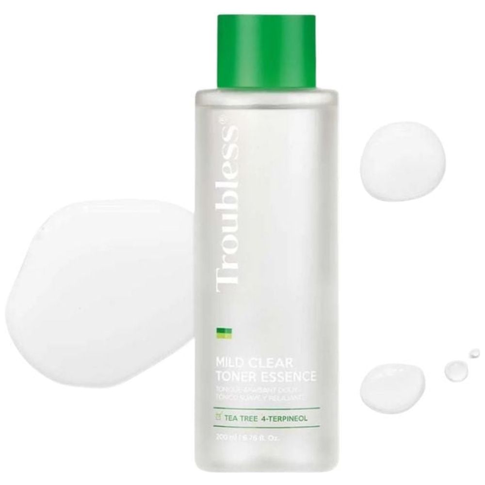 Troubless Mild Clear Toner - Soothes sensitive skin and reduces redness, 200 ml
