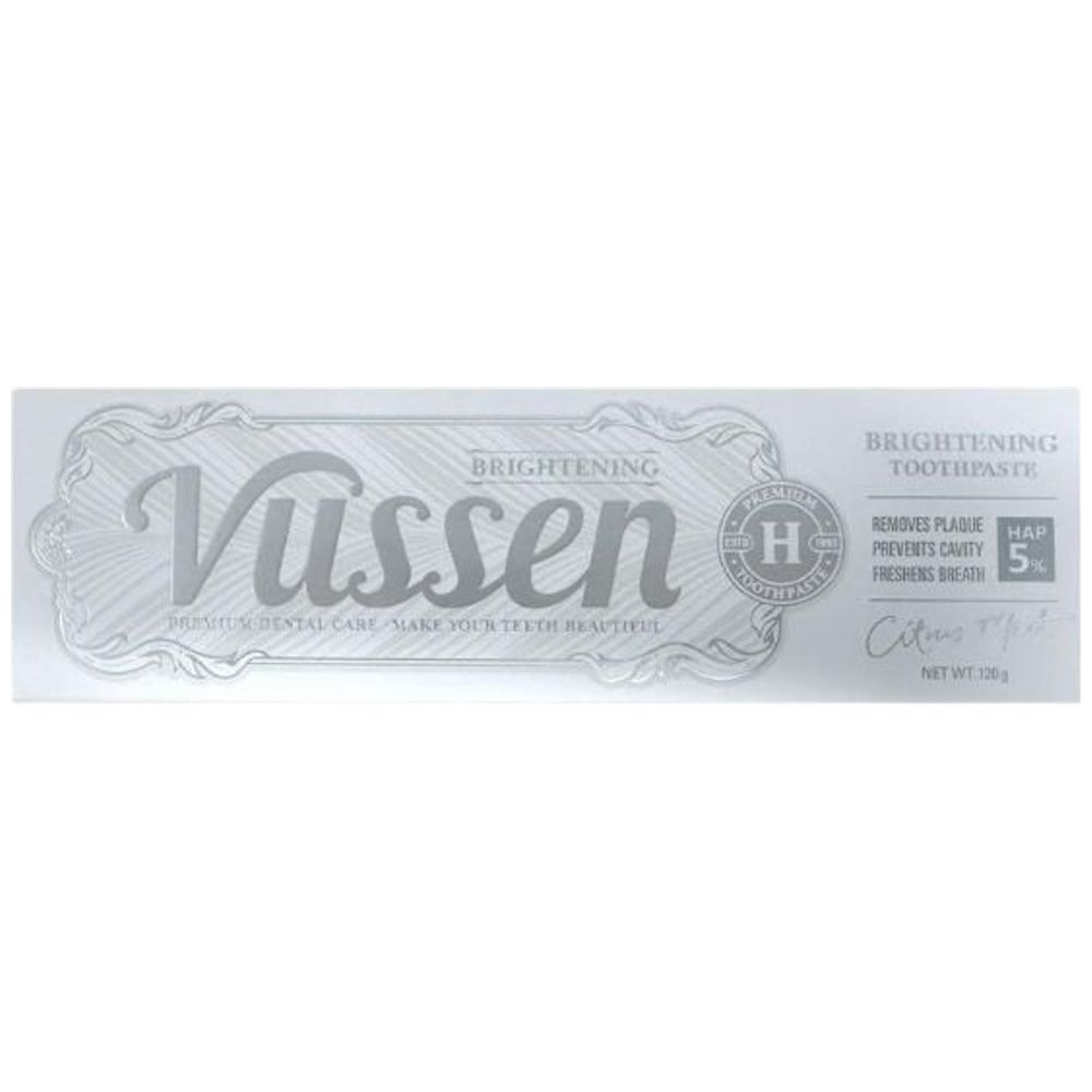 Vussen Whitening Premium Toothpaste Brightening Citrus Mint Flavor - 120 g