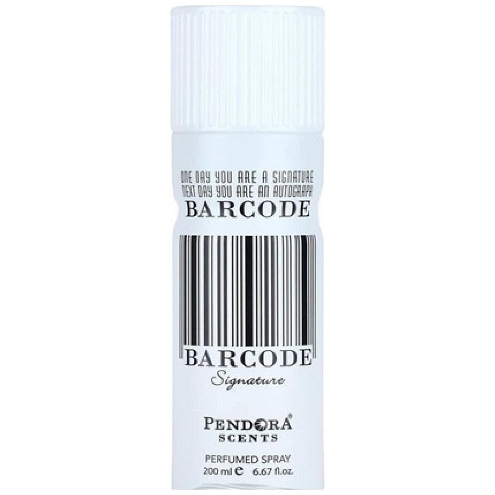 Pendora Scents Barcode Signature Deodorant Spray للرجال، 200 ml