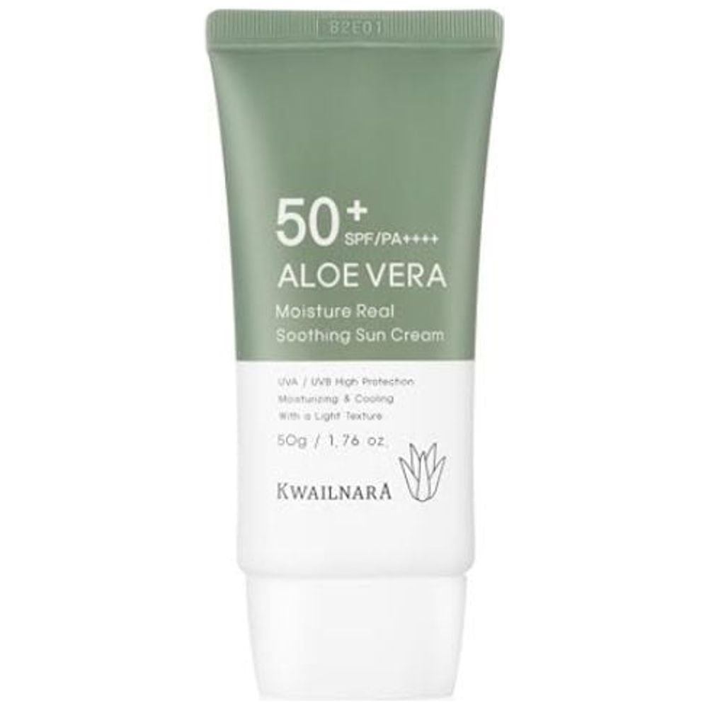 WelCos Aloe Vera Moisture Real Soothing Sun Cream SPF50+, 50g