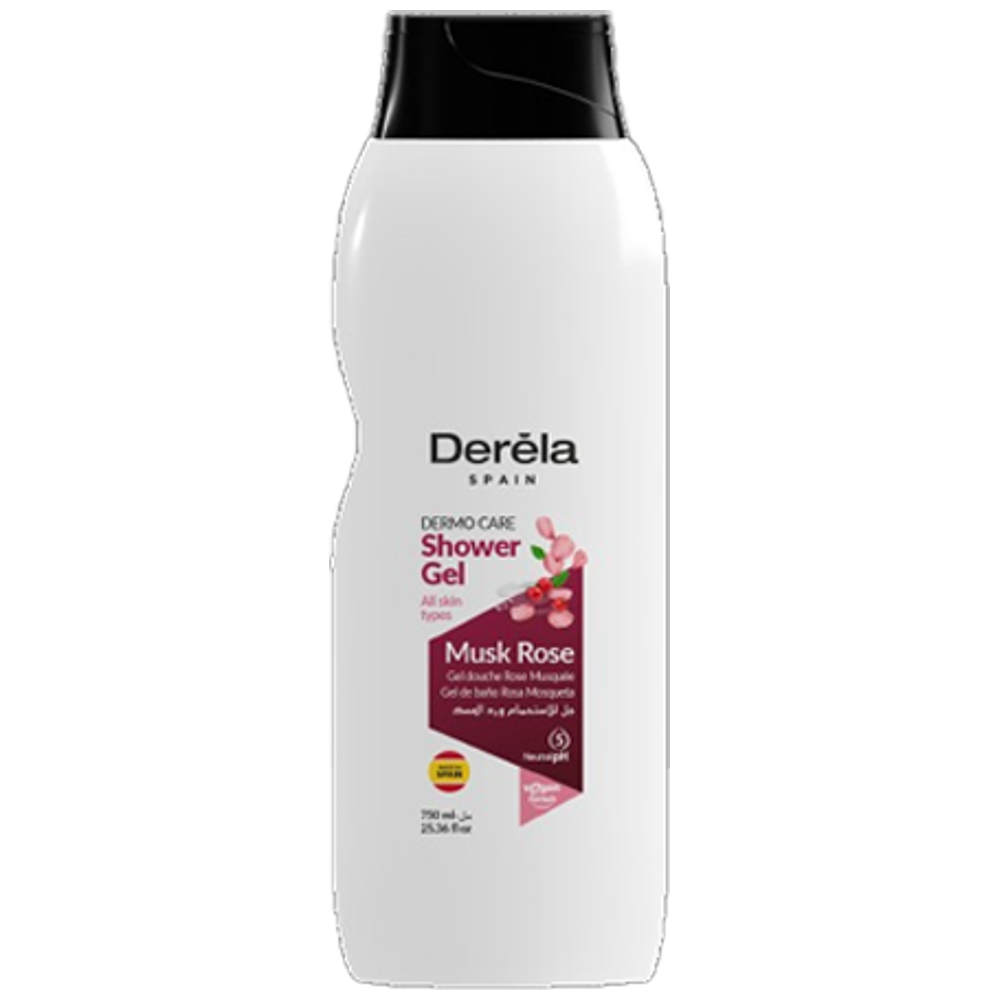 Derela Spain مسك الورد جل استحمام - 750 ml