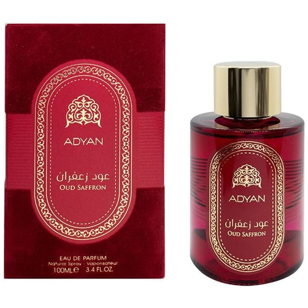 Oud Saffron by Adyan for Unisex - Eau de Parfum, 100 ml
