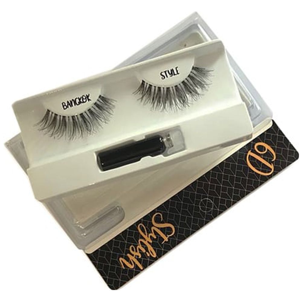 Dr. Aal Natural Hair False Lashes In Bangkok 6D Style with Adhesive Set