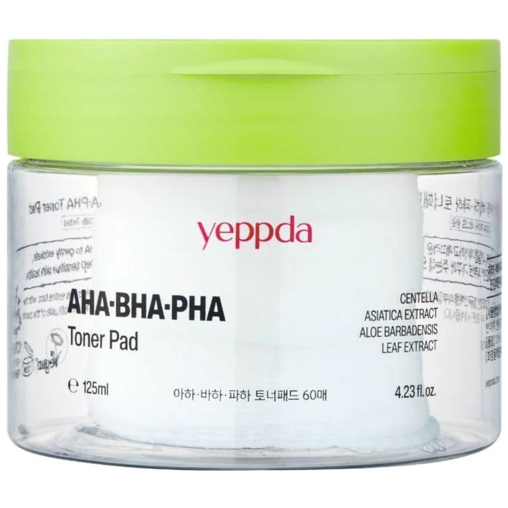 Yeppda  AHA·BHA·PHA Toner Pad ,125ml