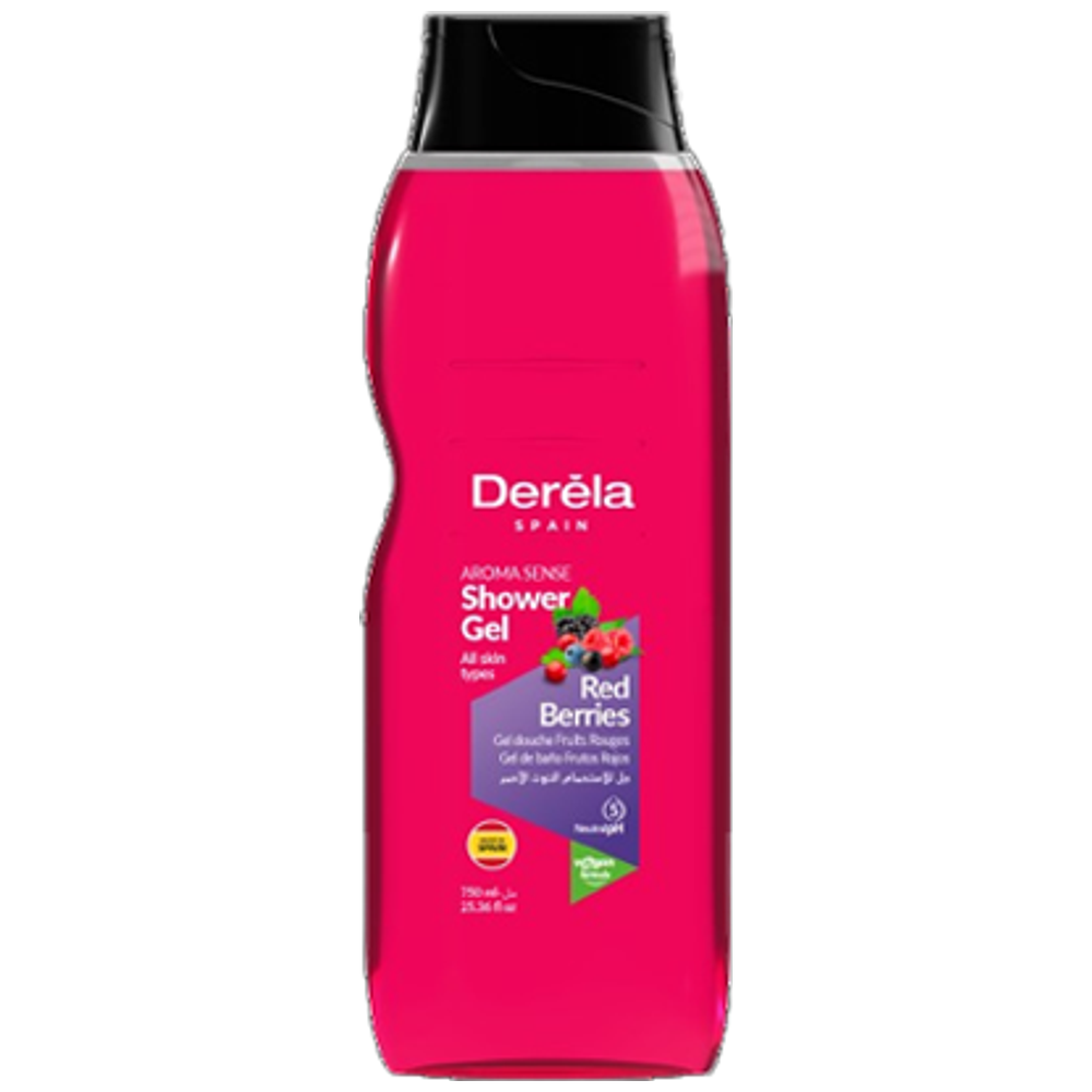 Derela Spain Red Berries Shower Gel - 750 ml
