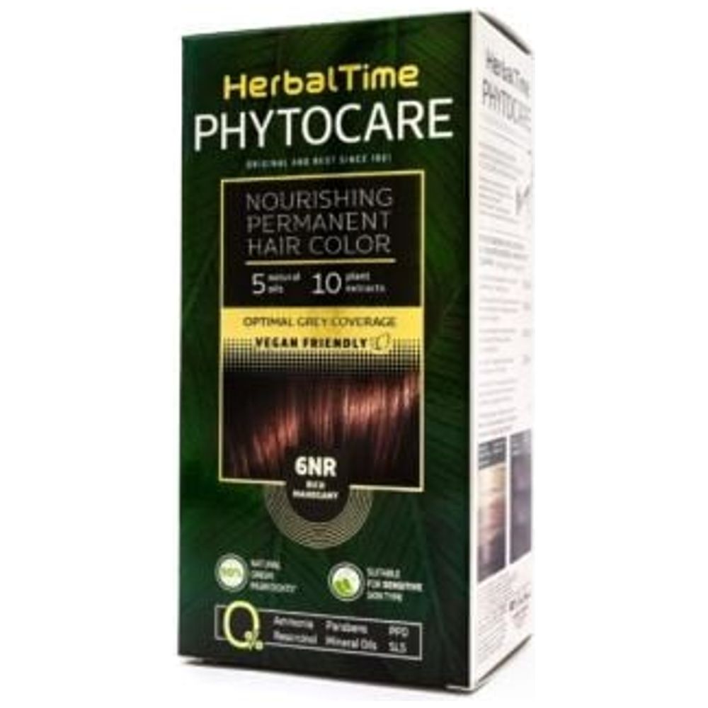 Herbal Time صبغة شعر دائمة مغذية خالية من الأمونيا - 6NR