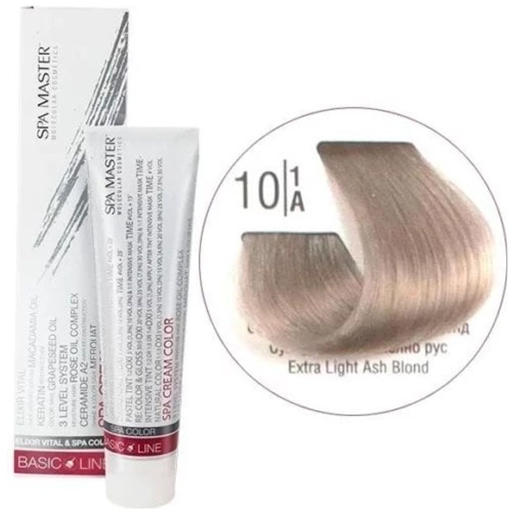 Spa Master Hair Colour Cream - Extra Light Ash Blond + Oxygen - 30 Vol